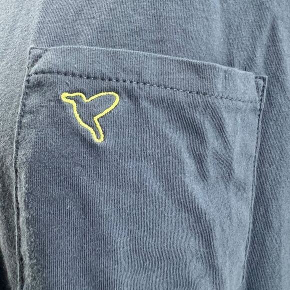 BIRDDOGS Short Sleeve Crewneck T-Shirt  Pocket Blue Mens Xlarge - Picture 2 of 4